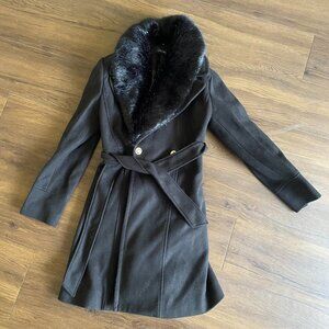 NWOT Chicwish Black Wool Coat